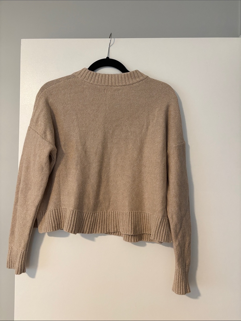Quince 100% Organic Cotton Button-Front Cropped Cardigan - Picture 2 of 6